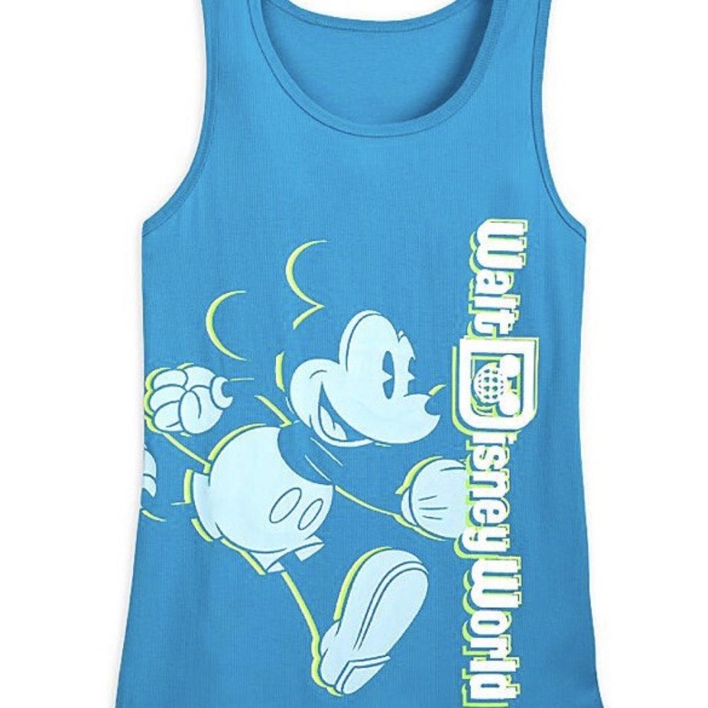 Teal Disney Graphic Tank Top